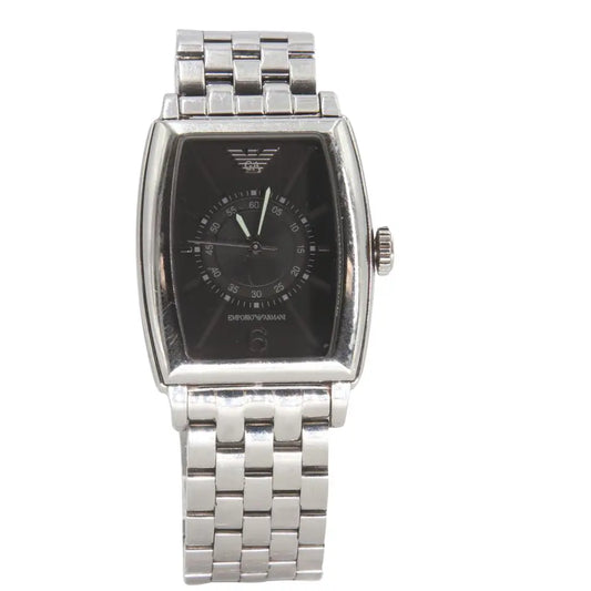 Matte Black Ga Solid Stainless Steel 50 Meter/5atm Watch – MISLUX