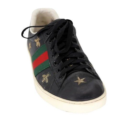 Gucci Ace Bees and Stars Sz 9.5 Embroidered Low-top