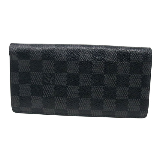 Louis Vuitton Damier Long GM Graphite Double Snap Portefeuille Wallet LV-W0930P-0383