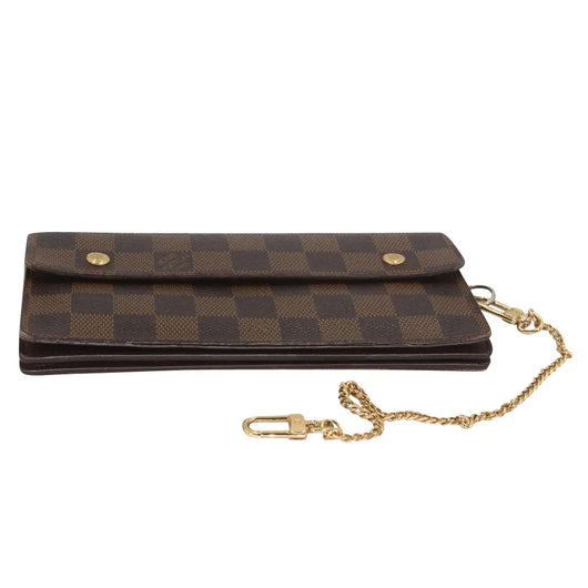 Louis Vuitton Wallet Chain LOUIS VUITTON Long Portefeuille Accordeon Damier  N60002