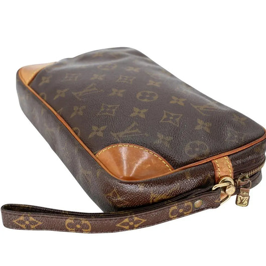 Louis Vuitton Marly Dragonne Pochette Travel Clutch GM Wristlet