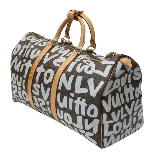 Louis Vuitton Limited Edition Vert Graffiti Stephen Sprouse Keepall 45 Bag  - Yoogi's Closet