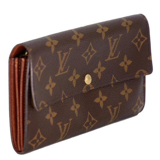 Cloth wallet Louis Vuitton Brown in Cloth - 36711986