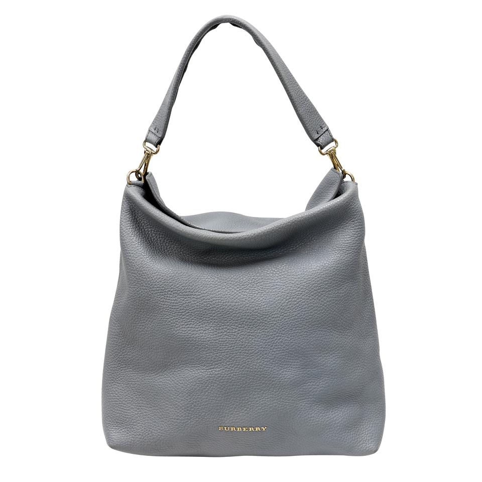 Burberry Ash Grained Leather Leah Large Tote BB-B0128P-0009 – MISLUX