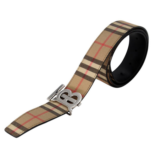 Burberry, Accessories, Burberry Check Belt Womens Gold Buckle Size 3895  Check Pattern