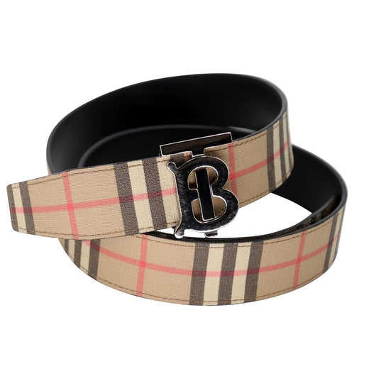 Burberry, Accessories, Burberry Check Belt Womens Gold Buckle Size 3895  Check Pattern