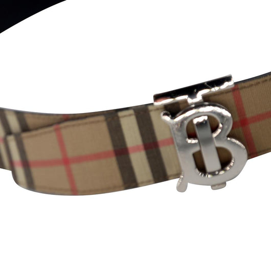 Burberry Leather TB Monogram Belt - Size 34 / 85 (SHF-8D7ALk