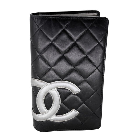 Chanel Olive Green Matelasse Enamel Big Cc Logo Wallet – MISLUX