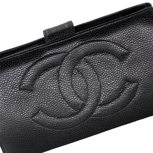 Chanel Timeless French Purse Wallet in Black