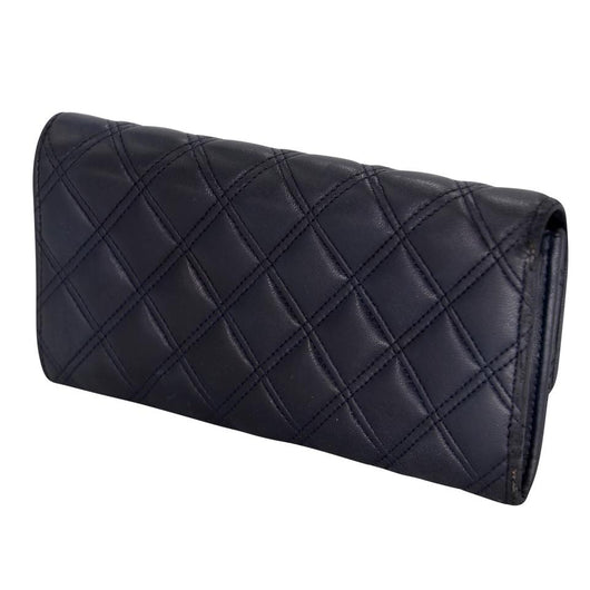 Chanel Timeless Zip Long Wallet Caviar Silver-tone Navy in Caviar Leather  with Silver-tone - US