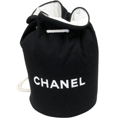 Chanel Bucket Bag Canvas Cc Logo Drawstring Backpack CC-0204N-0008