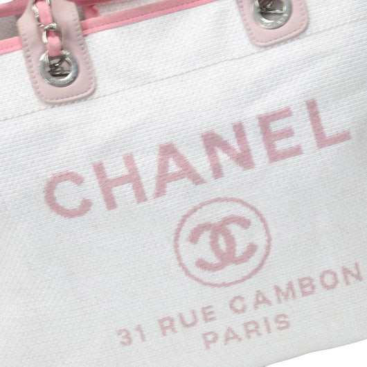 Chanel // White Deauville Medium 31 Rue Cambon Tote Bag – VSP