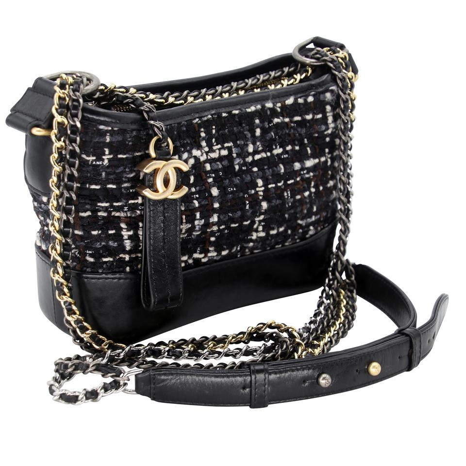 CHANEL Small Leather and Tweed Gabrielle Bag  JDEX Styles