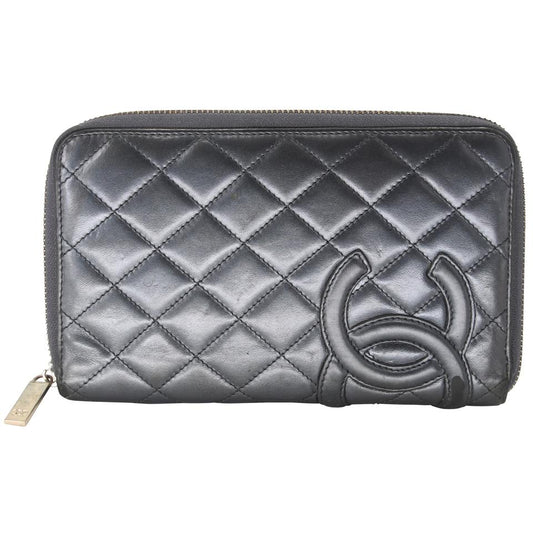Chanel Zippy Cambon Quilted Lambskin Leather Ligne Wallet CC-0326N-0085 –  MISLUX