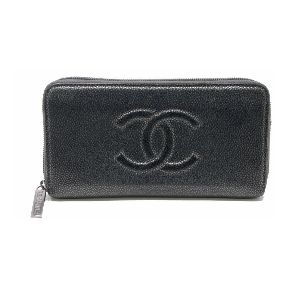 Chanel Soft Yellow Caviar Zip Wallet · INTO