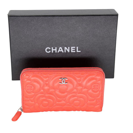 Chanel Camellia CC Embossed Leather Wallet CC-1029P-0002 – MISLUX