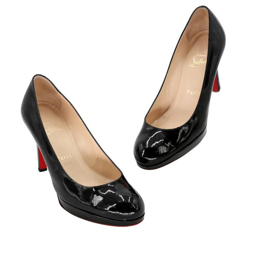 Bianca patent leather heels Christian Louboutin Black size 40 EU in Patent  leather - 35380058