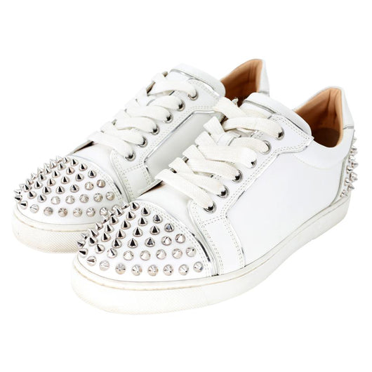 Christian Louboutin 41 Fun Louis Junior Spikes Flat Sneakers CL-1203P-0007