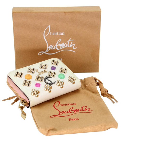 Christian Louboutin Panettone Studs Zipper Continental Wallet Spikes P –  AvaMaria