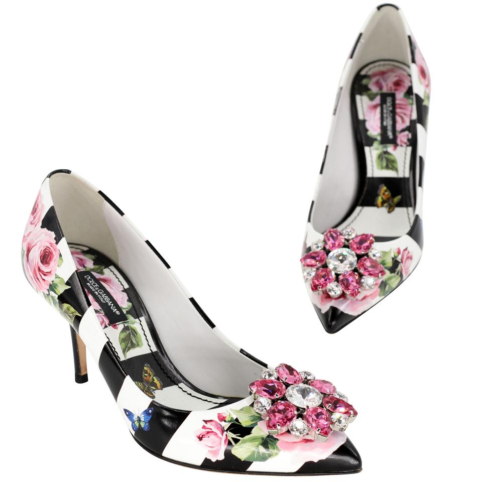 Dolce & Gabbana Crystal Embellished sz 35 Floral Pumps DG-S0408P-0005 –  MISLUX