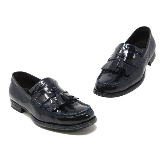 navy blue formal shoes