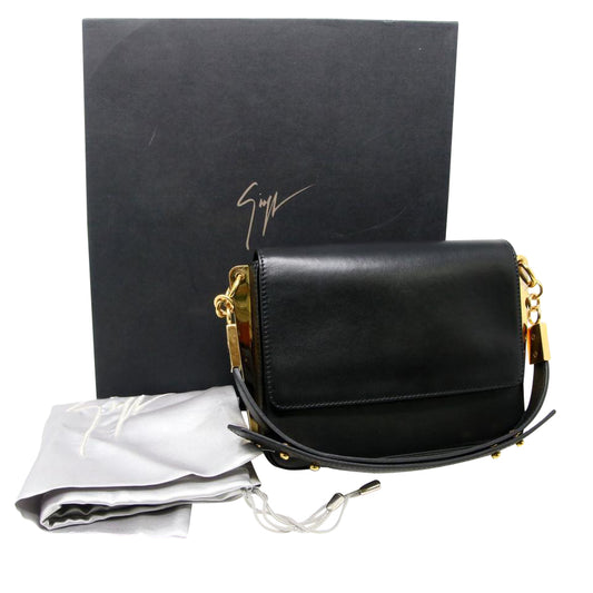 Yves Saint Laurent Black Suede Mombasa Horn Bag - Yoogi's Closet