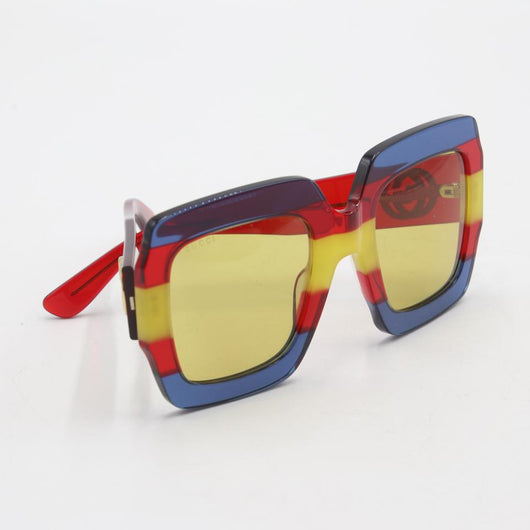 gucci blue and red stripe sunglasses