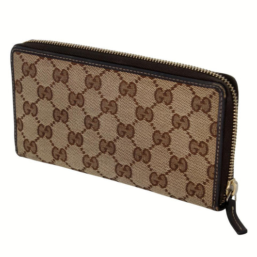 Gucci Mini Flap Canvas GG Coated French Wallet GG-0317N-0069