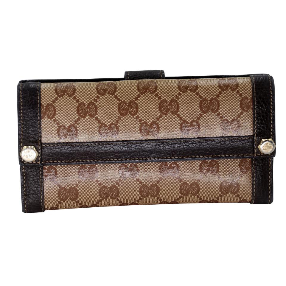 Gucci Signature GG Canvas Monogram Leather Wallet GG-1201P-0001