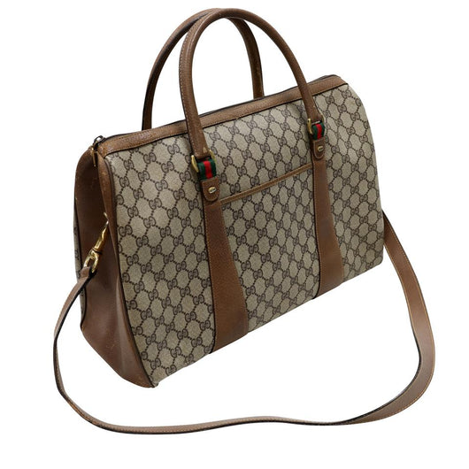 Gucci Large GG Monogram Overnight Travel Cross Body Bag