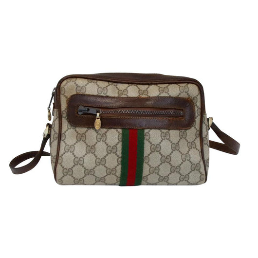 Ophidia leather crossbody bag Gucci Brown in Leather - 28999313