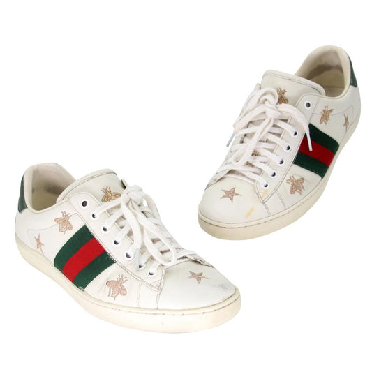 GUCCI Ace Web embroidery bee star sneaker black 8.5 G or 9.5 US
