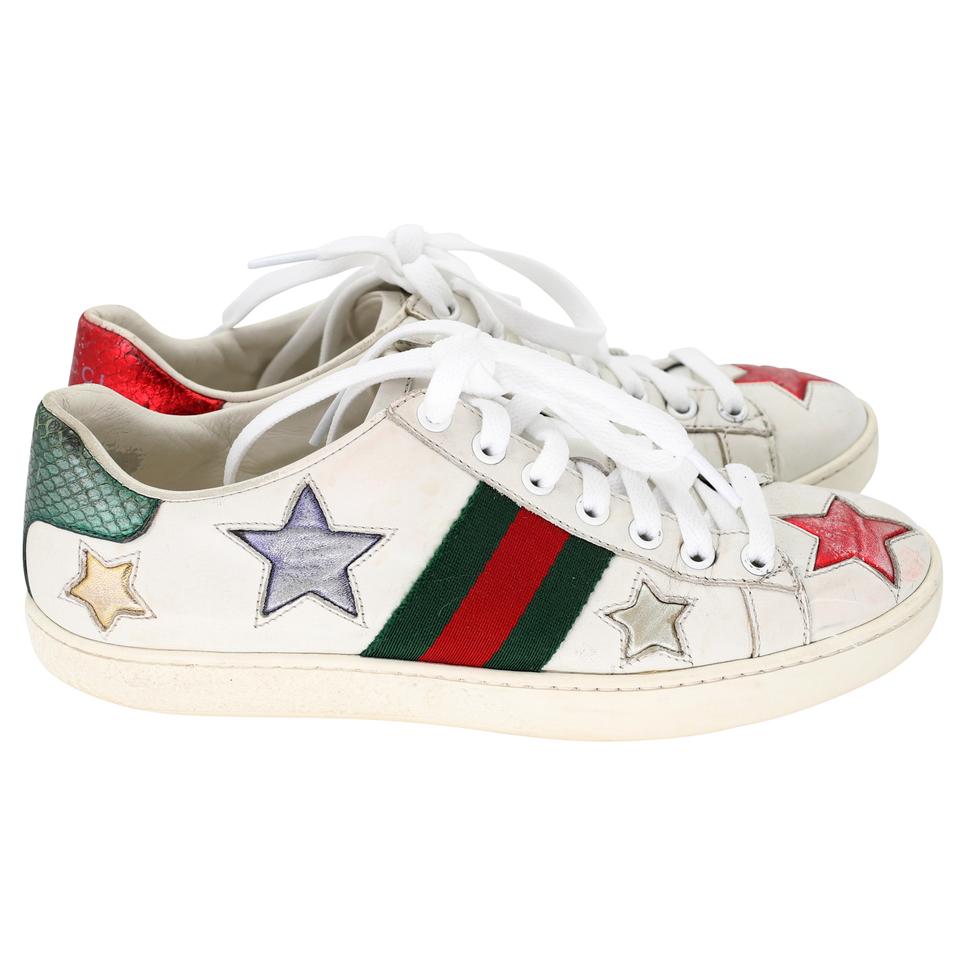 Gucci Ace Bee 6 Embroidered Leather Low Top Sneakers GG-S0805P-0011 – MISLUX