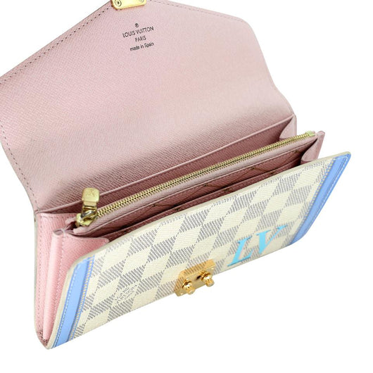 Louis Vuitton Elise Double Sided Compact French Wallet LV-1203P-0008