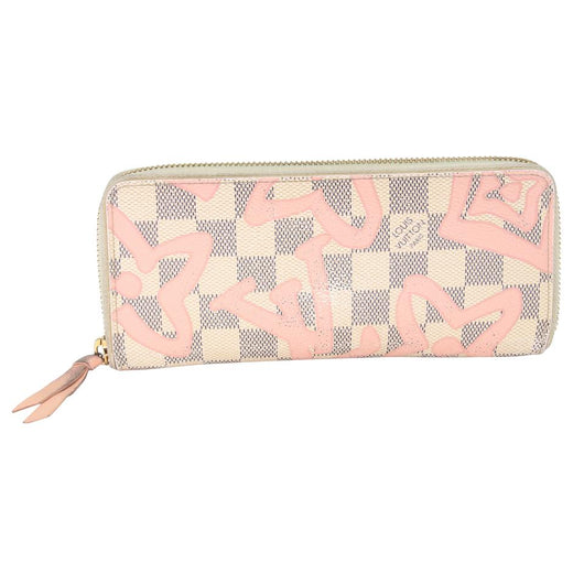 Louis Vuitton Damier Azur Tahitienne Rose Clemence Zippy Wallet - Yoogi's  Closet