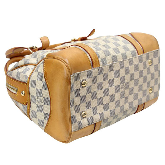 Berkeley leather handbag Louis Vuitton Brown in Leather - 21868689