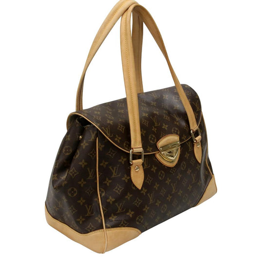 Louis Vuitton Beverly GM Brown Monogram Canvas and Calfskin