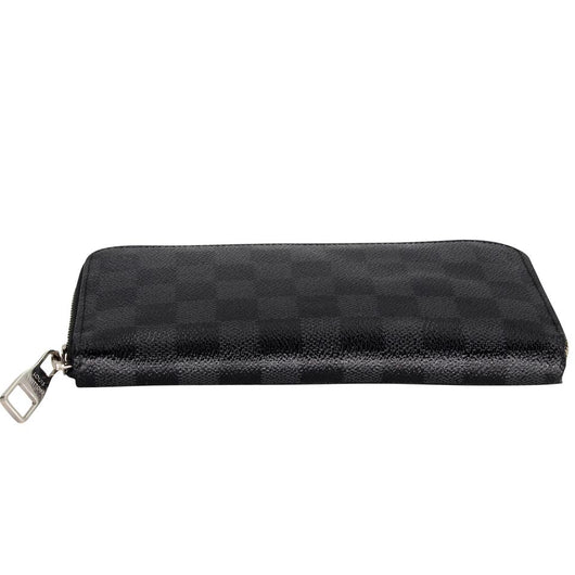 Louis Vuitton Zippy Wallet Damier Graphite Zip Around 235763 Black Coated  Canvas Clutch, Louis Vuitton