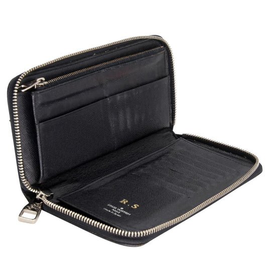 Louis Vuitton Zip Around Damier GM Graphite Coated Canvas Wallet LV-0729N-0002