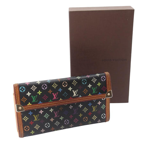 Louis Vuitton, Bags, Louis Vuitton Multicolor Porte Tresor International  Wallet Takashi Murakami