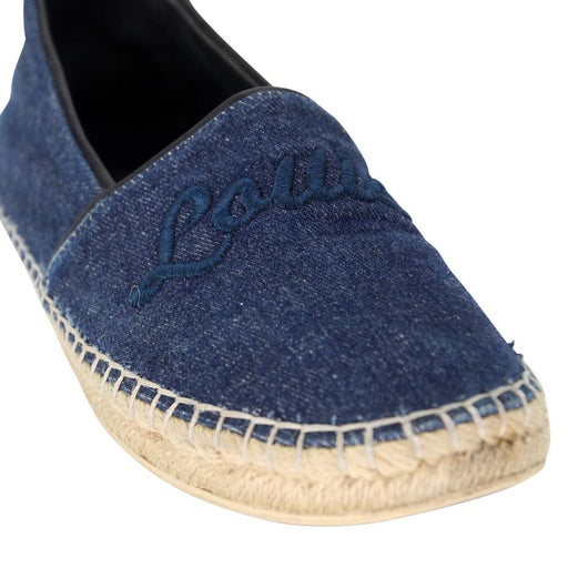 Louis Vuitton Blue Canvas Sail Away Espadrille Flats Size 41 Louis Vuitton