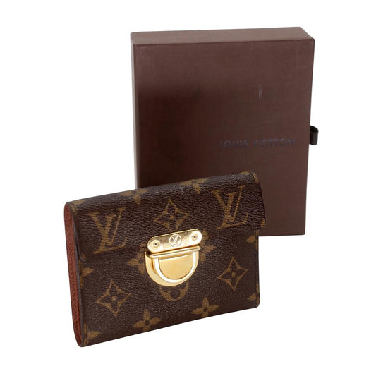 Louis Vuitton White Koala Damier Azur Coated Canvas Compact Push-lock Wallet  For Sale at 1stDibs