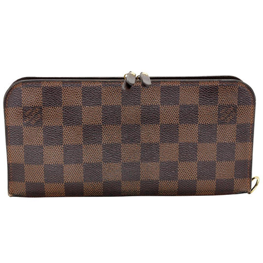 LOUIS VUITTON Damier Graphite Checkbook Cover Wallet 443003