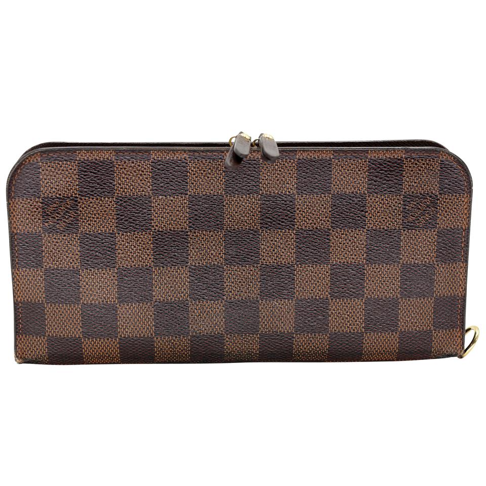 Louis Vuitton Monogram Zippy Travel Large Wallet Brown