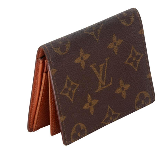 Louis Vuitton Unisex Monogramed Coated Canvas Mini Wallet Brown