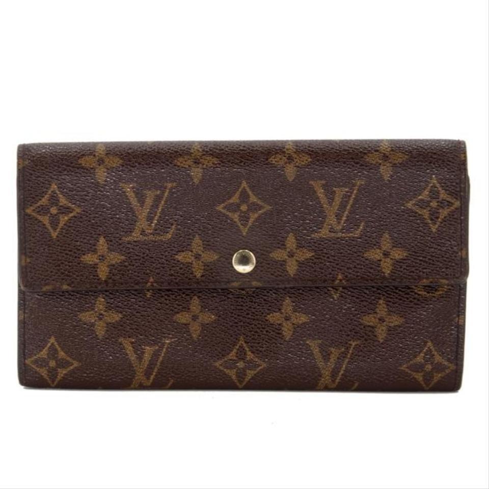 Sarah cloth wallet Louis Vuitton Brown in Cloth - 30804608