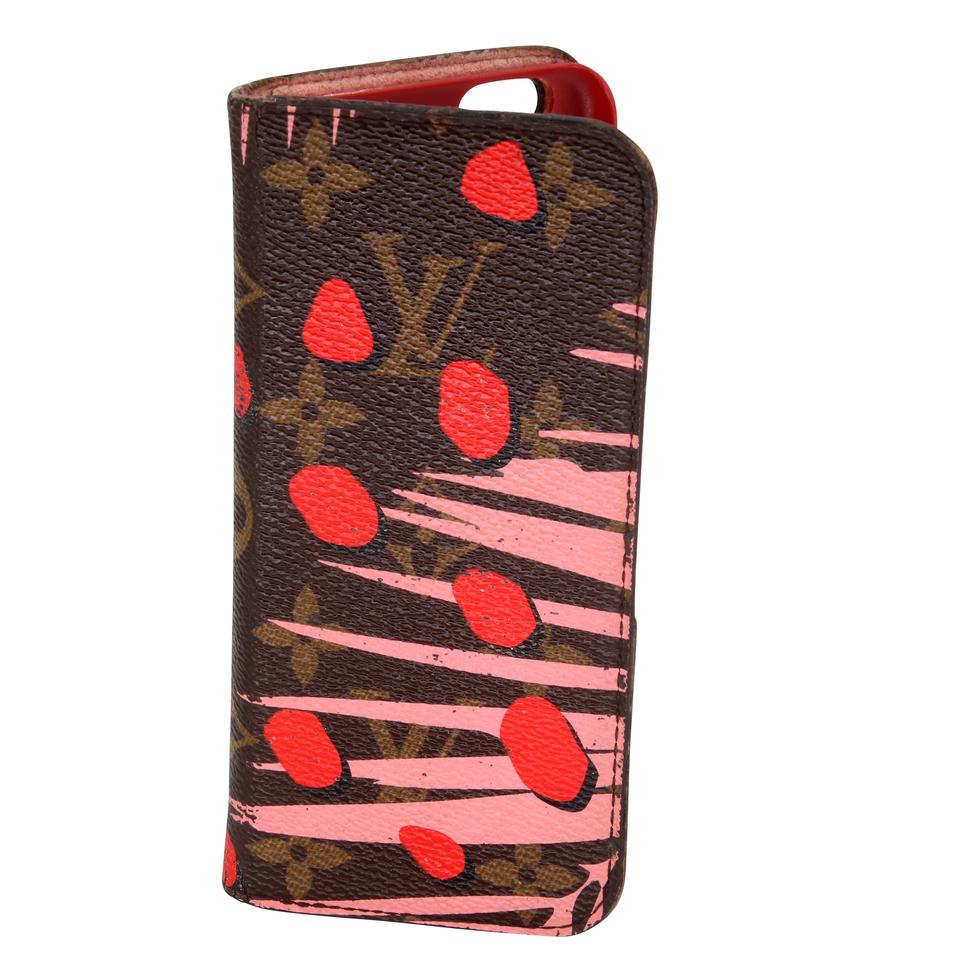 Louis Vuitton Brown Pink Limited Edition Sugar Poppy Monogram Canvas Jungle  Print Iphone 6 Case Tech Accessory – MISLUX