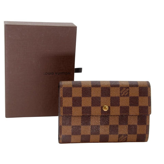 Louis Vuitton Bifold Damier Coated Canvas Marco Wallet LV-0814N-0001