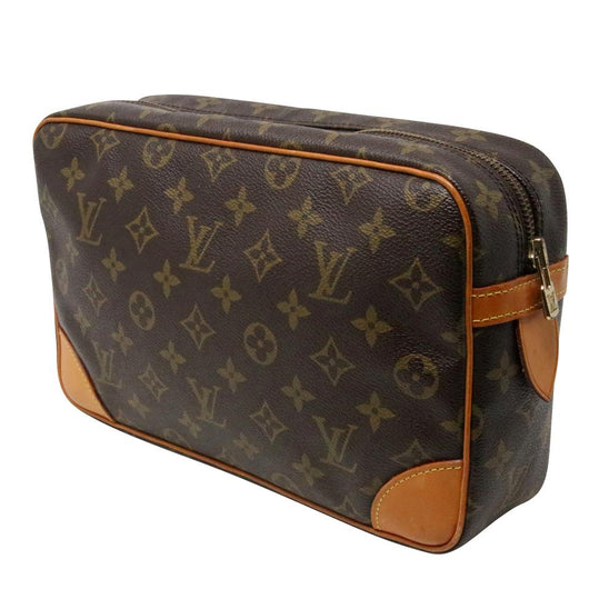 Authentic Louis Vuitton Monogram Compiegne 28 Clutch Hand Bag M51845 LV  J9328