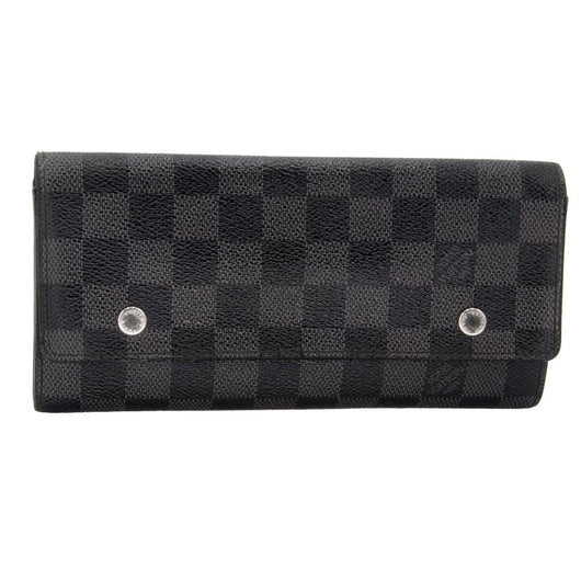 Authentic Louis Vuitton Damier Graphite Long GM double snap wallet on – Bag  Babes Boutique LLC